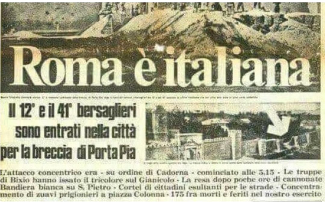 LA BRECCIA DI PORTA PIA ATTO DI VERITÀ